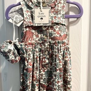 Kate Quinn 0-3 Month Old Dress & Matching Slippers